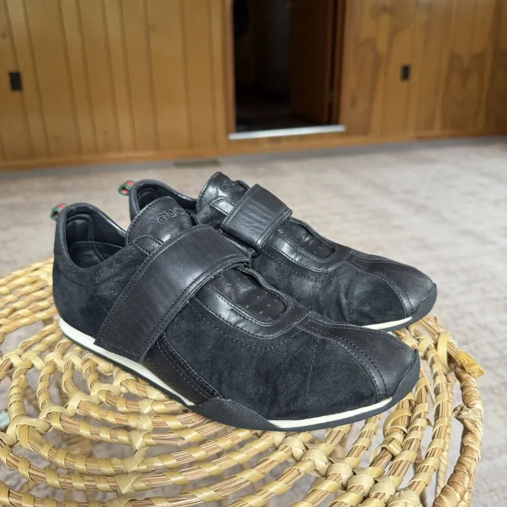 Gucci 00S Tom Ford Era Womens Leather Monogram Low Sneakers US 8.5 - Picture 2 of 16